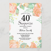 Pêche botanique Florale Surprise 40e anniversaire