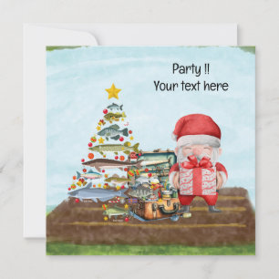Invitation Pêche Noël avec le Père Noël