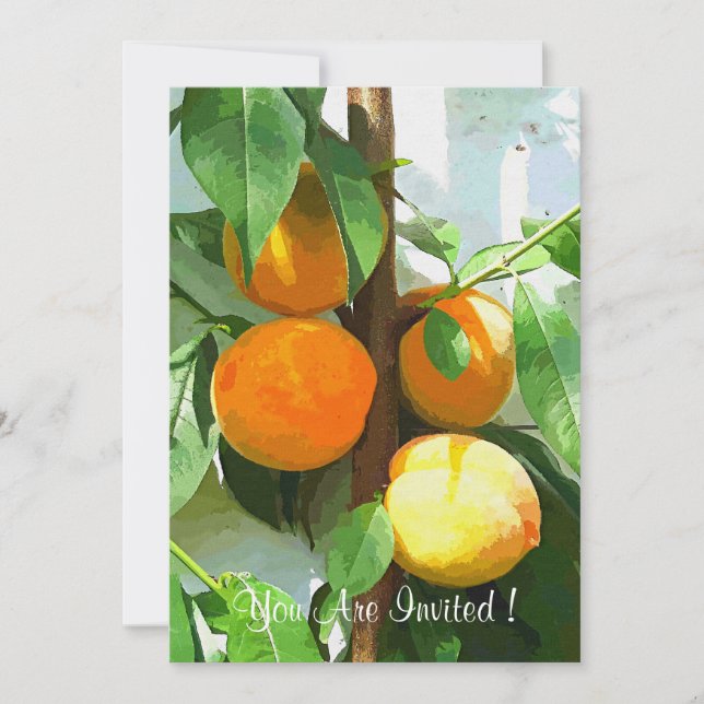 INVITATION PÊCHES (Devant)