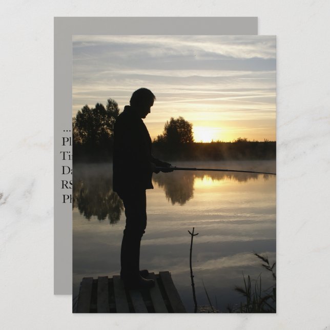 Invitation pêcheur (Devant / Derrière)