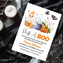 Peek-A | Little Ghost Halloween Baby Shower