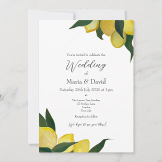 Invitation Peints à l'huile Citrons