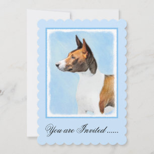 Invitation Peinture Basenji - Belle Art Original