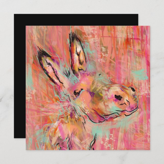 Invitation peinture d'âne (Devant / Derrière)