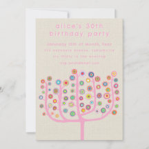 Peinture d'arbre abstrait unique par l'artiste