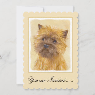 Invitation Peinture de Cairn Terrier - Cute Original Chien Ar