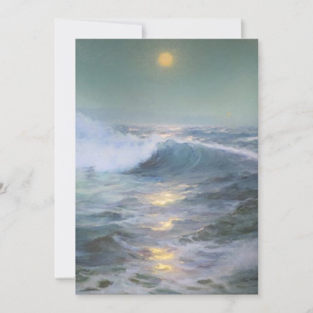 Invitation Peinture de coucher de soleil apaisant (Devant)