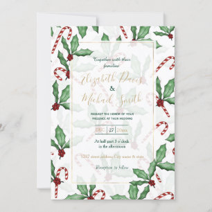 Invitation Peinture de Sucre de canne aux baies rouges Feuill