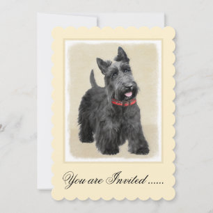 Invitation Peinture écossaise Terrier - Cute Original Chien A
