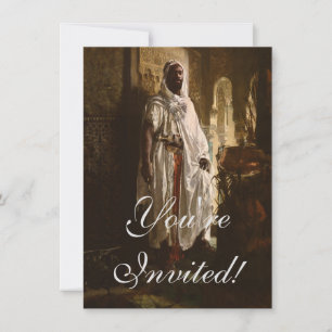 Invitation Peinture en chef maure africaine Portrait