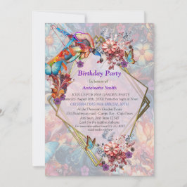 Invitation Peinture Imaginaire Fleurs exprimant la nature