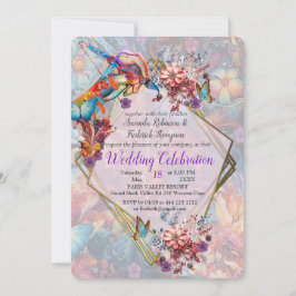 Invitation Peinture Imaginaire Fleurs exprimant la nature