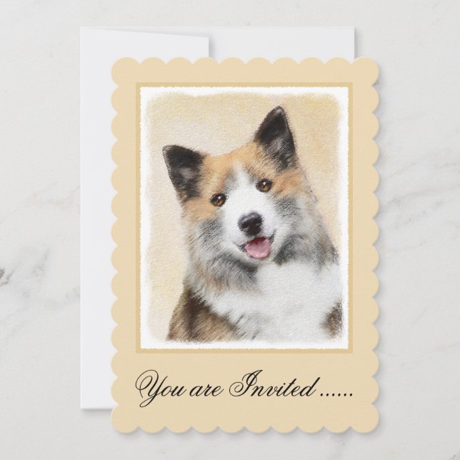 Invitation Peinture islandaise pour chien de mer - Art origin (Devant)