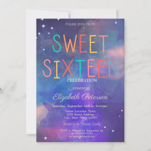 Invitation Peinture moderne éclaboussure colorée douce 16