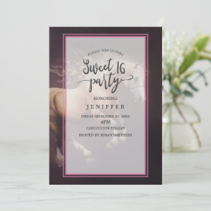 Invitation Peinture Pastel D'Un Cheval De Course