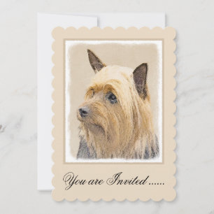 Invitation Peinture Silky Terrier - Cute Original Chien Art