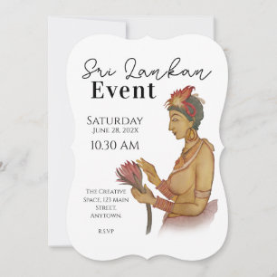 Invitation Peintures sigiri du Sri Lanka