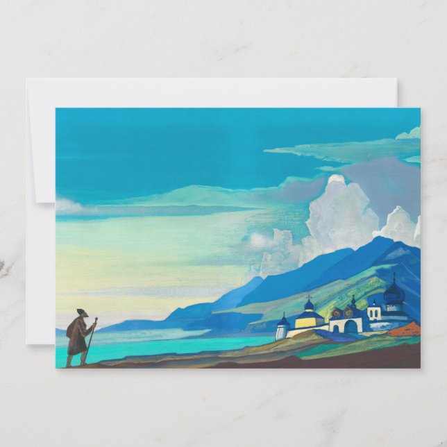 Invitation Pèlerin de la ville radiante par Nicholas Roerich (Devant)