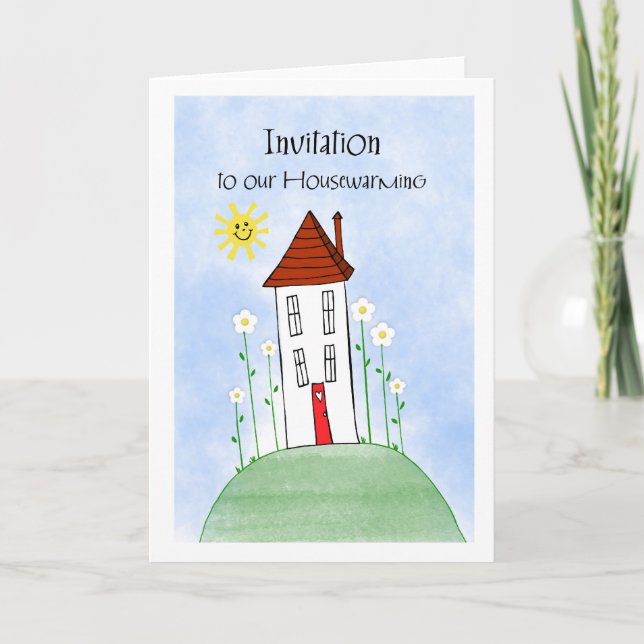 Invitation pendaison de crémaillère d'invitation (Devant)