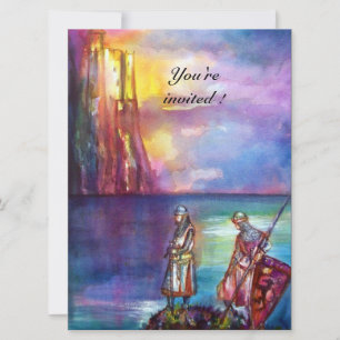 Invitation PENDRAGON Chevaliers médiévaux, Coucher de soleil 