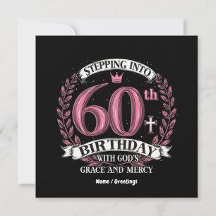 Invitation Pénétrer dans le 60e anniversaire avec la grâce de