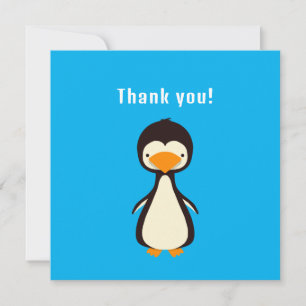 Invitation Penguin Merci