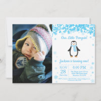 Penguin Winter Boy Photo Anniversaire