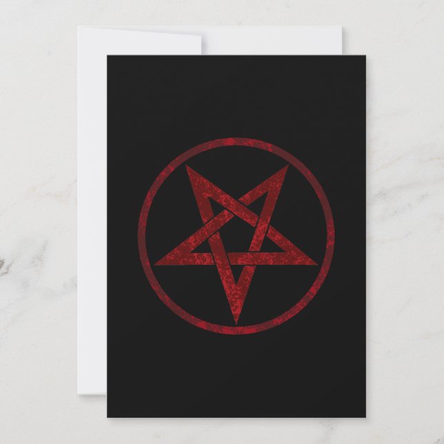 Invitation Pentagram Red Devil (Devant)