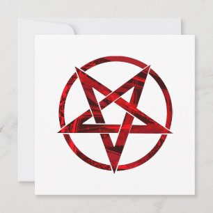 Invitation Pentagramme du Diable Rouge