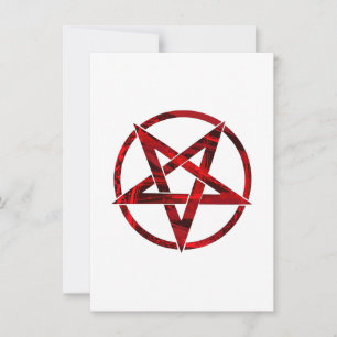 Invitation Pentagramme du Diable Rouge