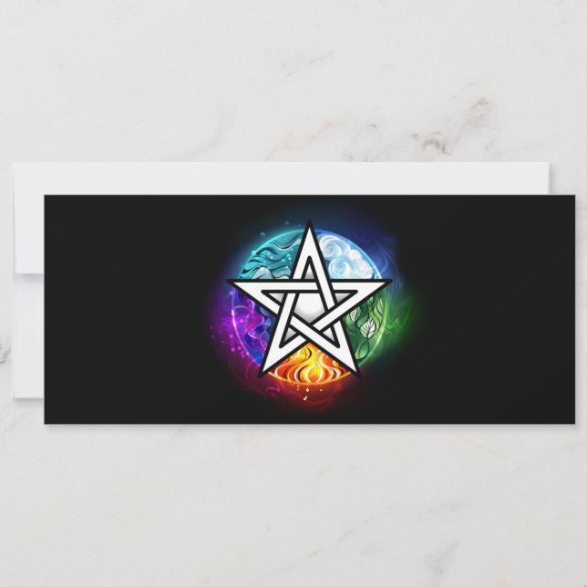 Invitation pentagramme du Wiccan (Devant)
