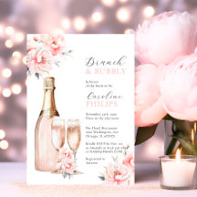 Peonies Blush Pink Brunch & FÊTE DES MARIÉES Bubbl