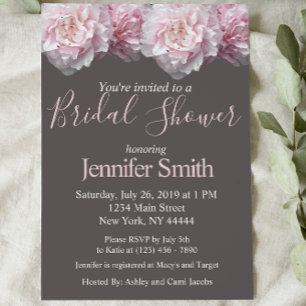 Invitation Peony Bridal Shower