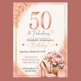 Invitation Peony et Parfum Fantastique 50e Anniversaire