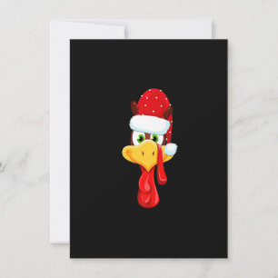 Invitation Père Dindon Visage Joyeux Merci Noël Bon Thanksgiv
