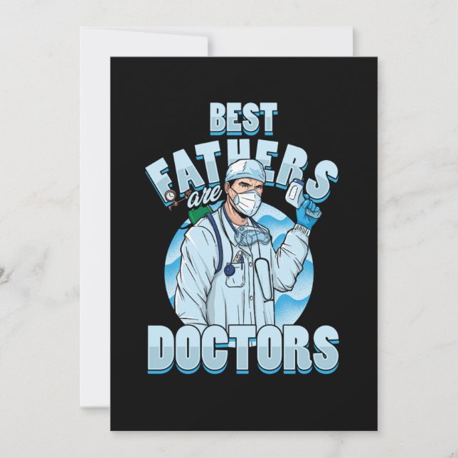 Invitation Père Médecin Papa Papa Papa Fête des pères Cadeau (Devant)