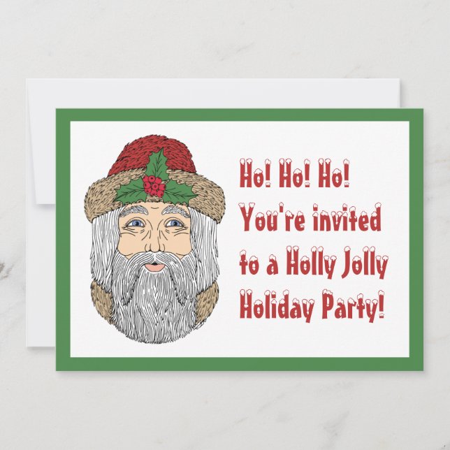 Invitation Père Noël (Devant)