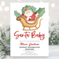 Père Noël Baby Christmas Holly Santa Claus Baby sh
