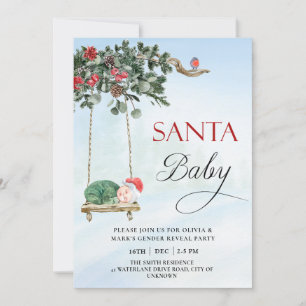 Invitation Père Noël Baby Christmas Winter Genre Revevela Par