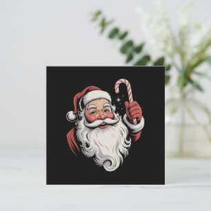 Invitation Père Noël de Noël Cadeau Rétro Vintage