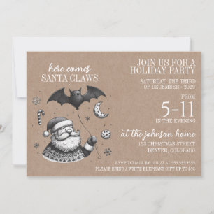 Invitation Père Noël des griffes