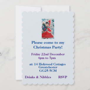 Invitation Père Noël Helper Christmas Party
