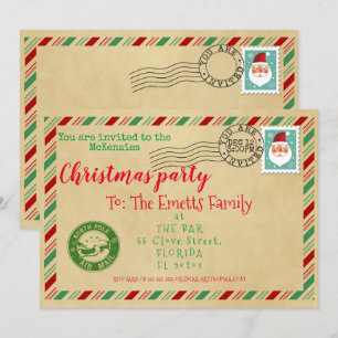 Invitation Père Noël lettre Noël vieilles lettre père Noël