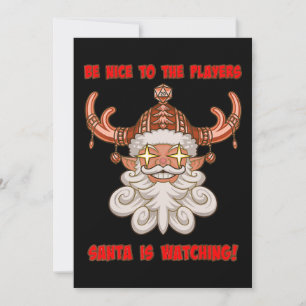 Invitation Père Noël regarde Funny Christmas Holiday Tabletop