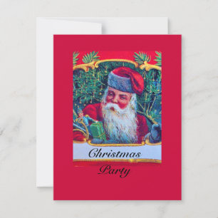 INVITATION PÈRE NOËL VINTAGE NOËL PARTI 1