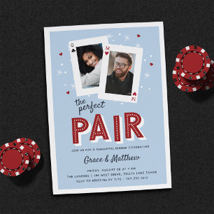 Invitation Perfect Pair Casino Theme Rehearsal Dîner