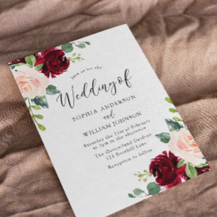 Invitation Perfection de fond : Mariage de couleur d'eau