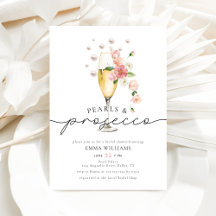 Perles élégantes et Fête des mariées rose Prosecco