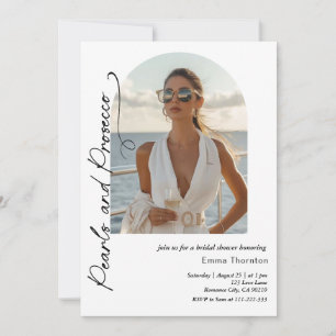 Invitation Perles et poursuites minimes Fête des mariées mode