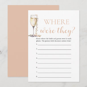 Invitation Perles et poursuites où étaient-ils deux jeux